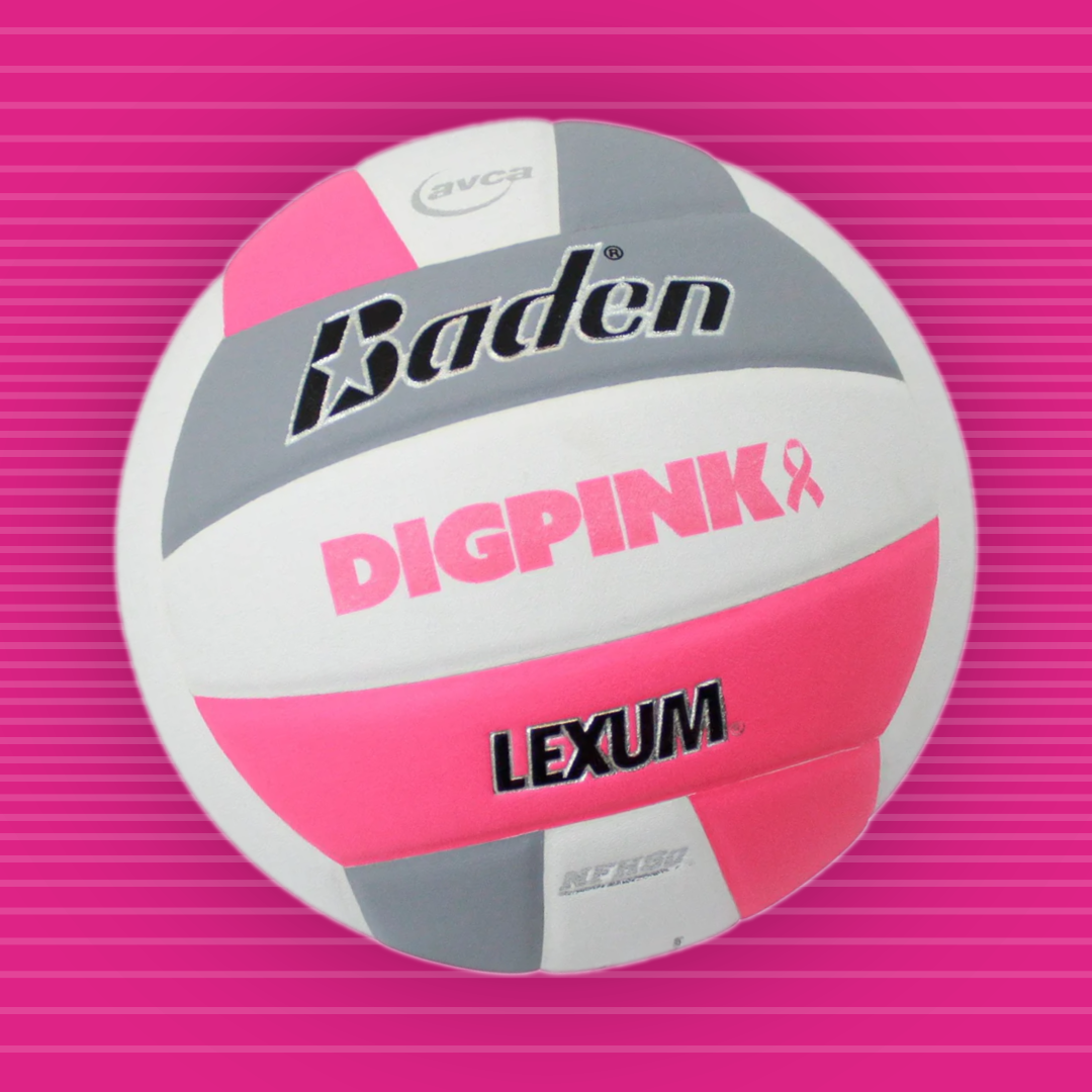 Official Baden Lexum Dig Pink® Microfiber Volleyball with Logos