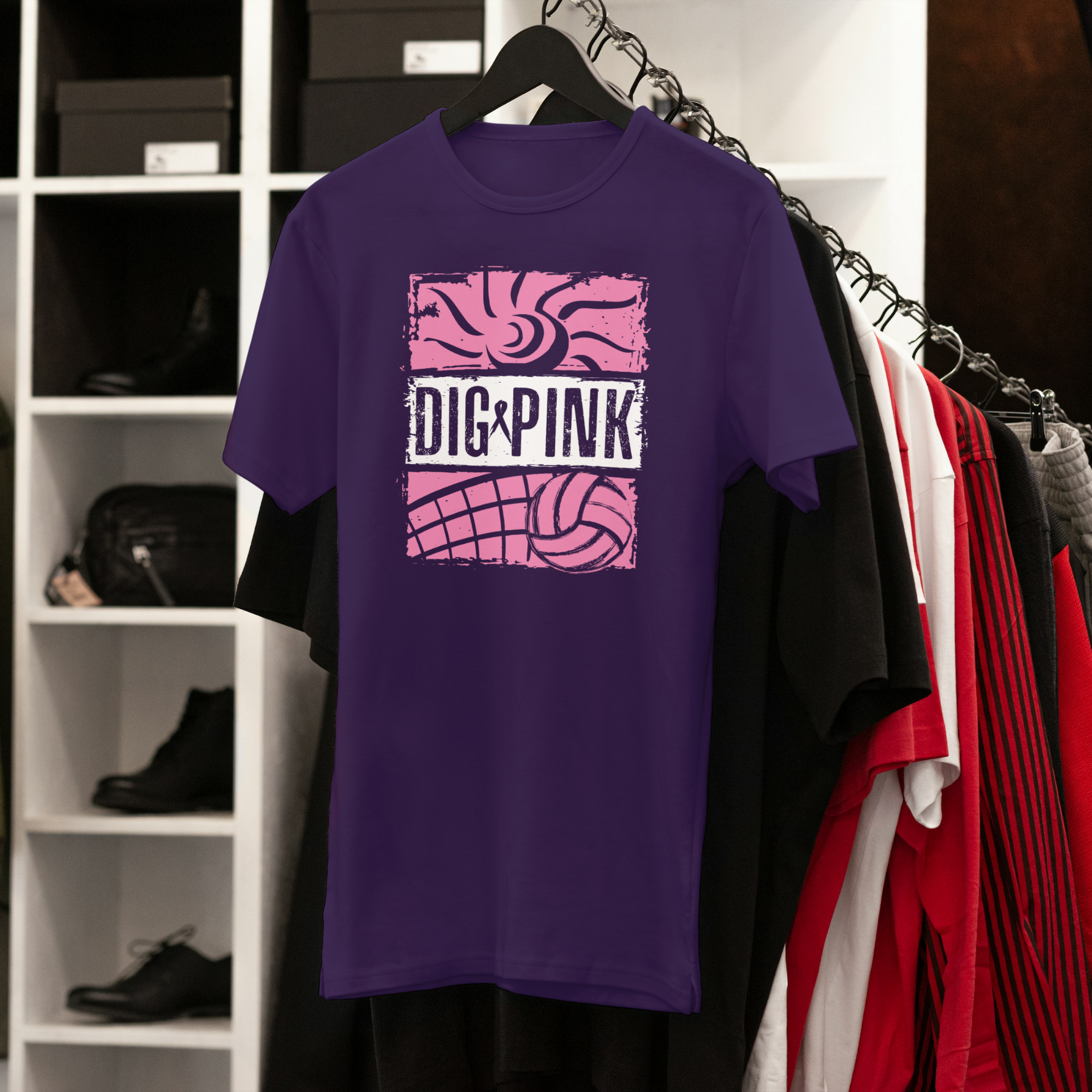 Suns Out Funs Out Dig Pink Unisex Jersey Short Sleeve Tee