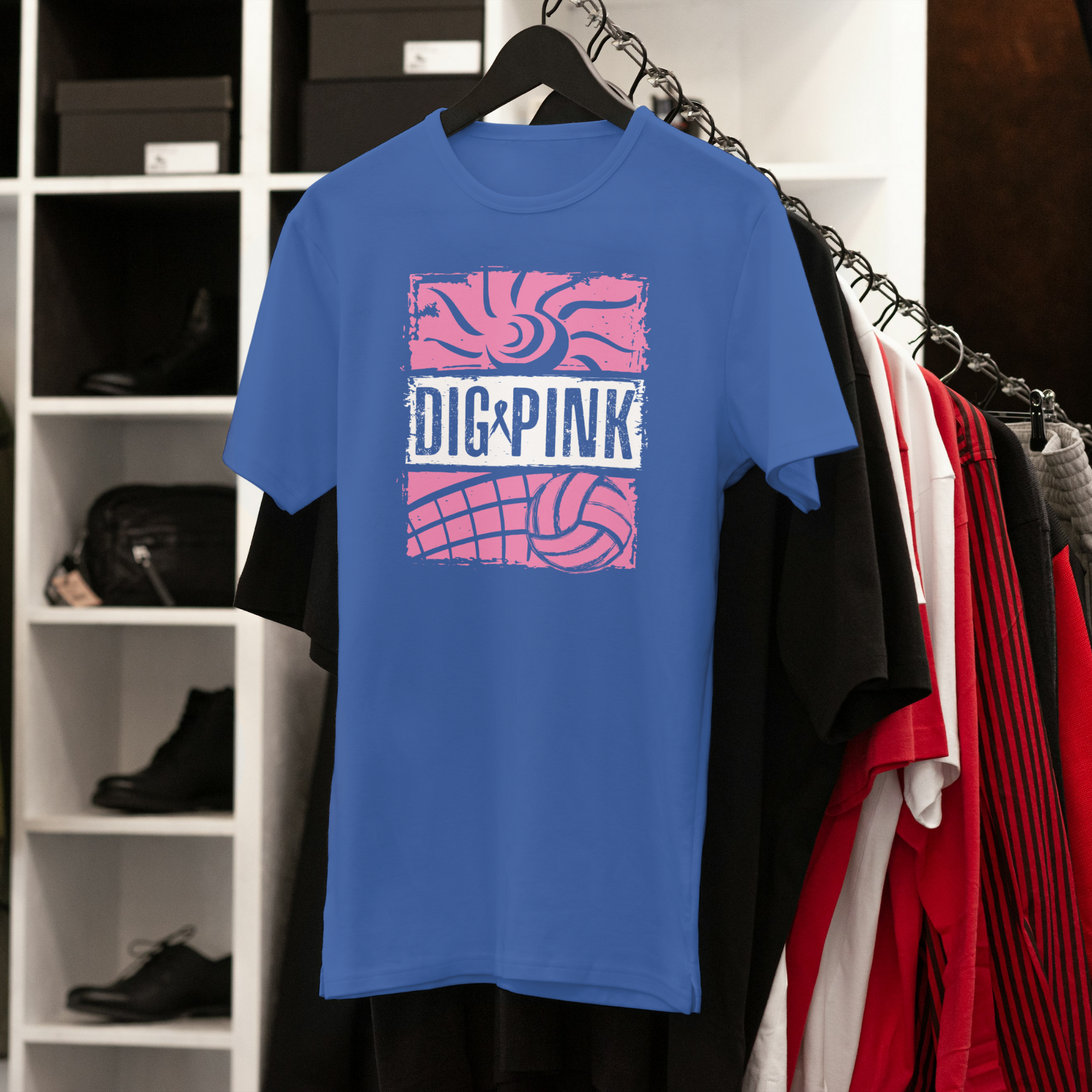 Suns Out Funs Out Dig Pink Unisex Jersey Short Sleeve Tee