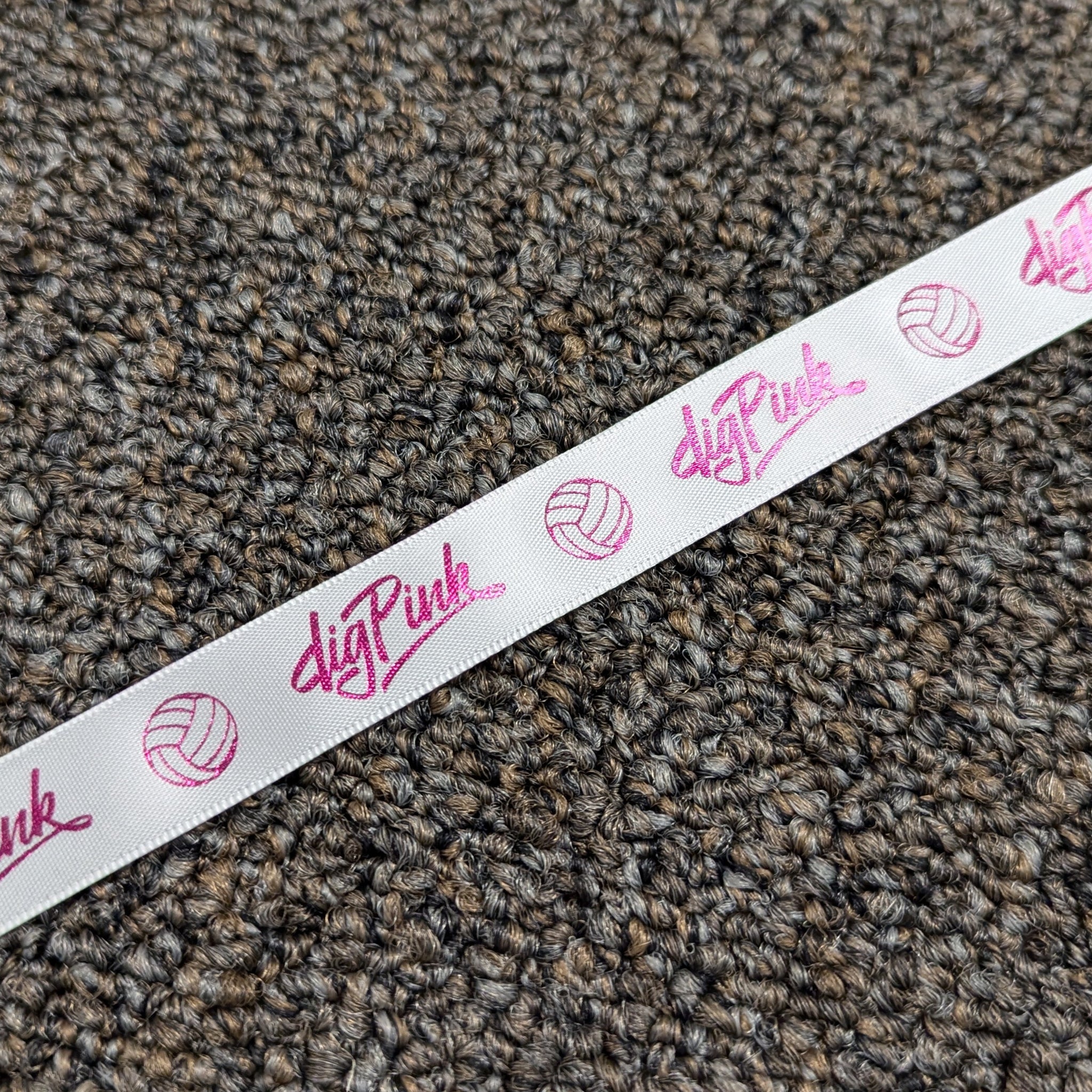 5 One Yard Dig Pink® Ribbons - 5/8"