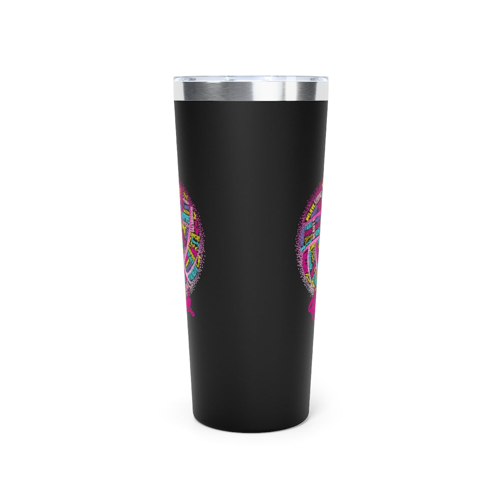Dig Pink® Inspirational Words Copper Vacuum Insulated Tumbler, 22oz