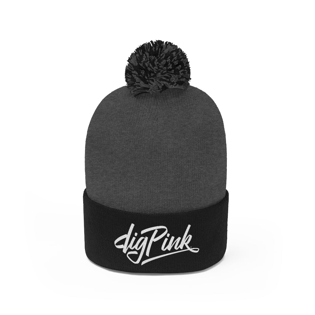 Dig Pink® Logo Pom Pom Beanie