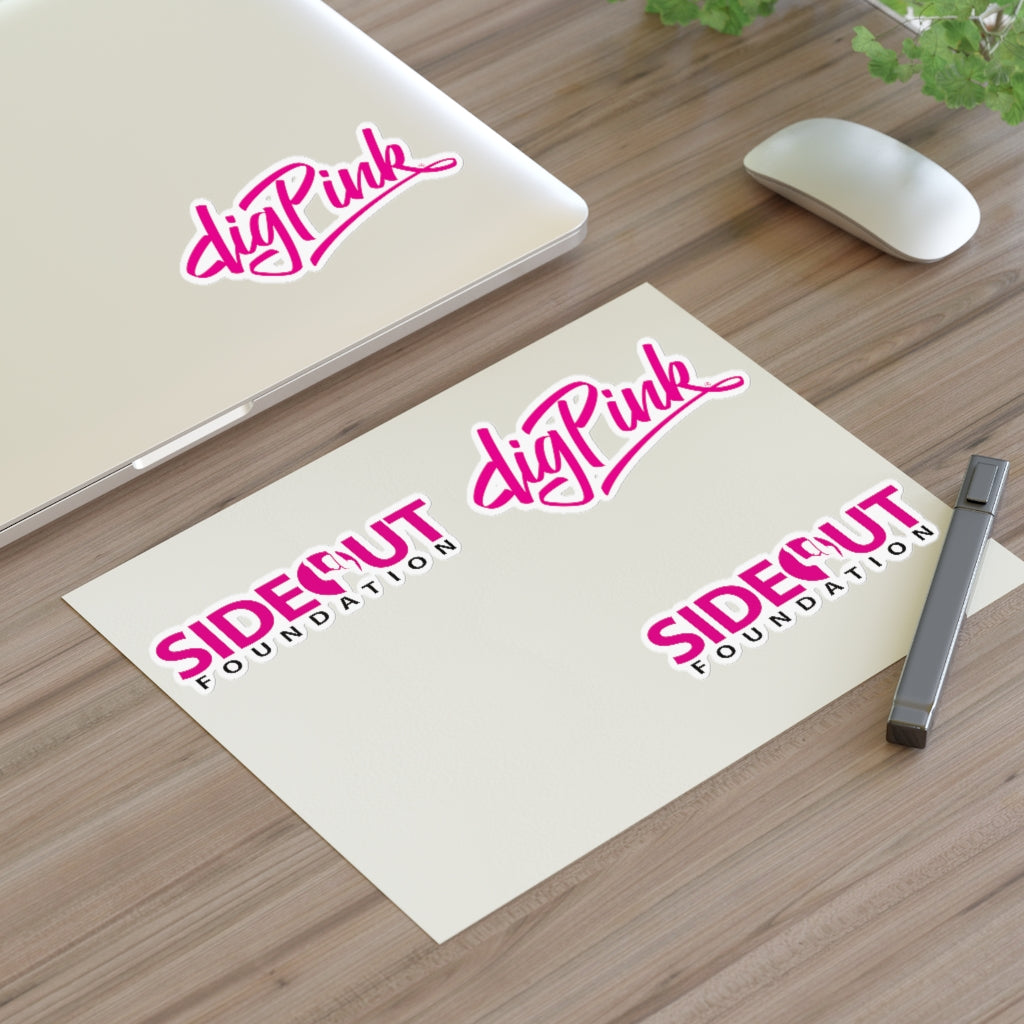 Side-Out/Dig Pink® Vinyl Sticker Sheets