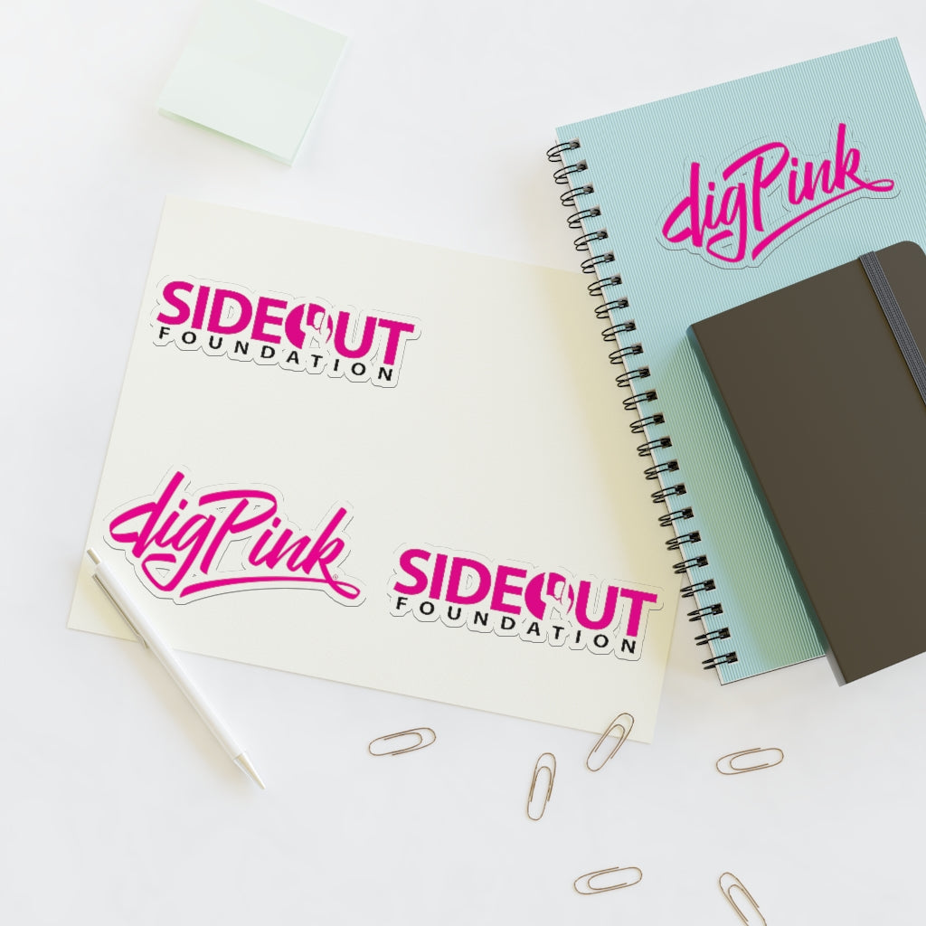 Side-Out/Dig Pink® Vinyl Sticker Sheets