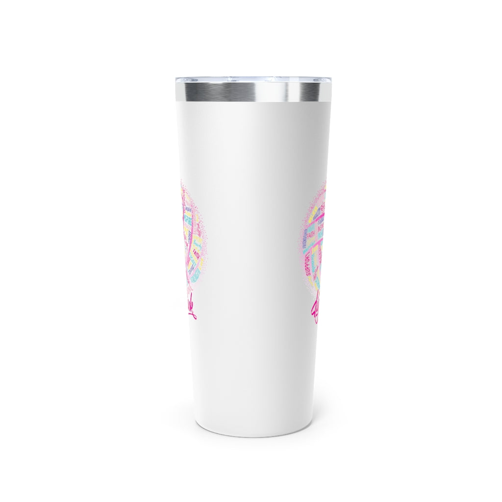 Dig Pink® Inspirational Words Copper Vacuum Insulated Tumbler, 22oz