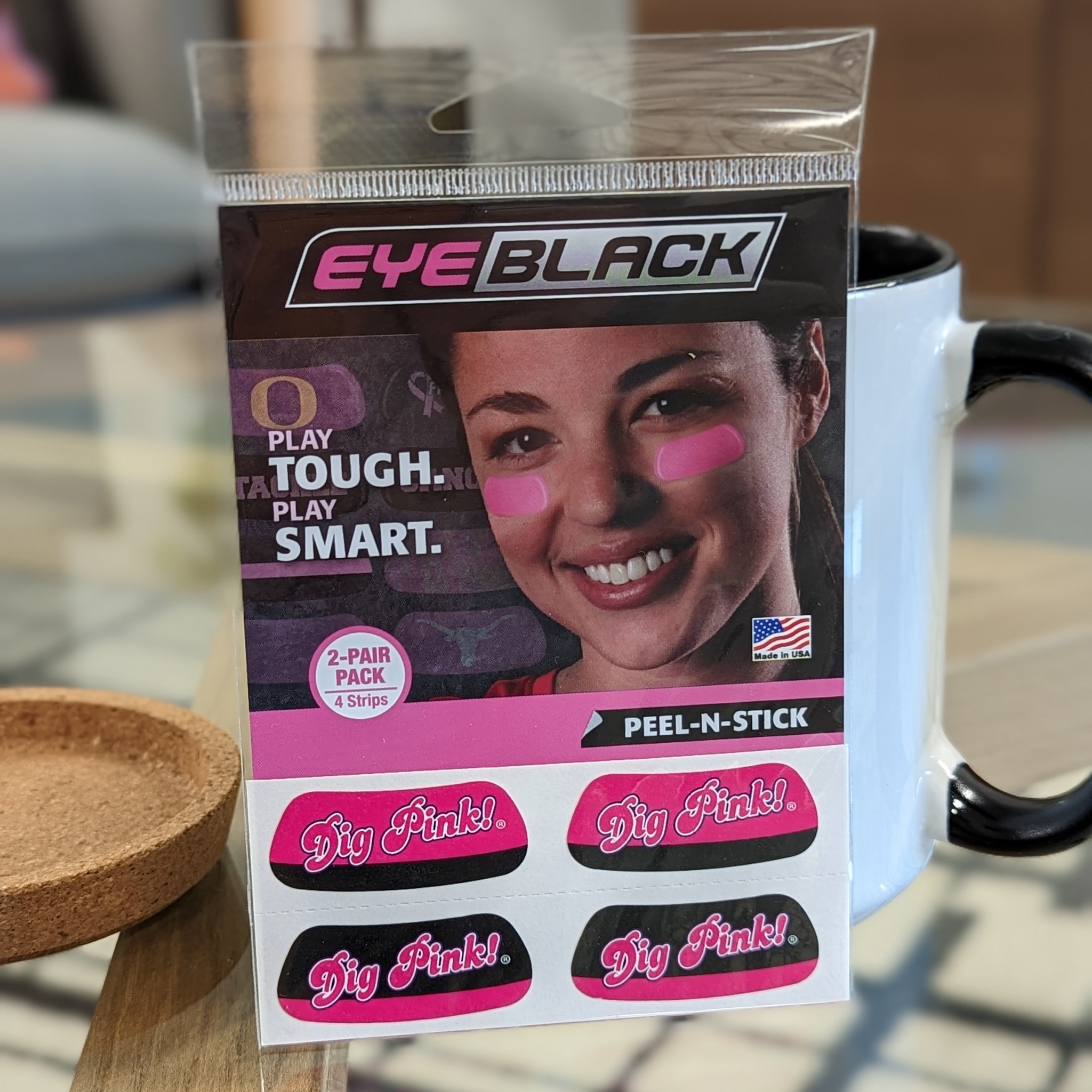 Dig Pink® Eye Black (2 Pair)