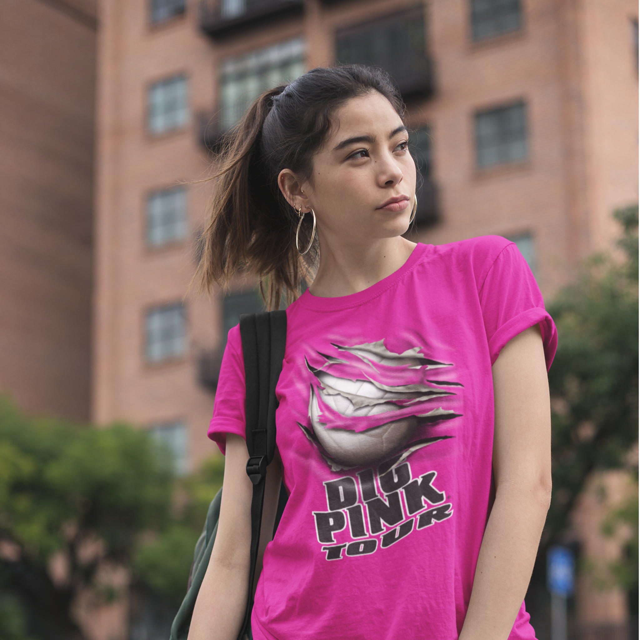 Dig Pink® Volleyball "Ripper" Unisex Heavy Cotton Tee