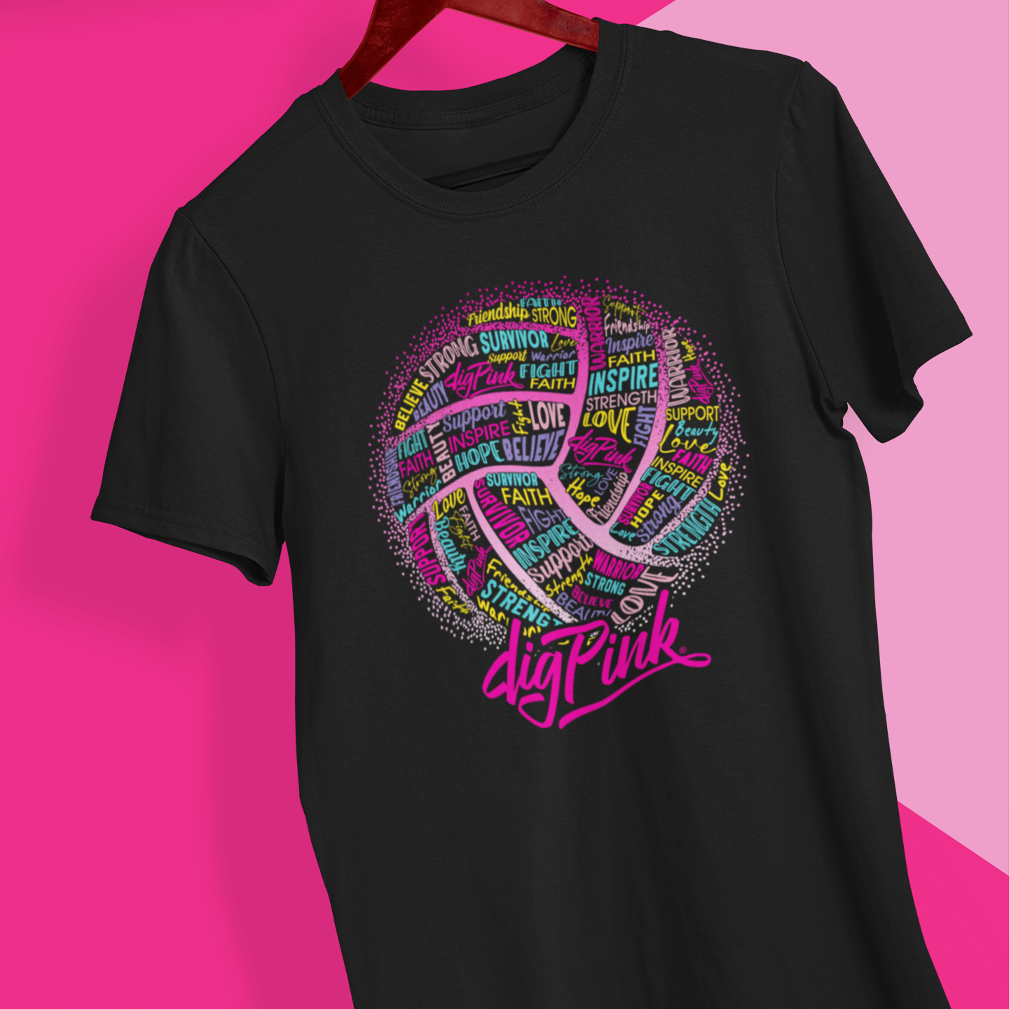 Dig Pink® Inspirational "Words" Unisex Heavy Cotton Tee