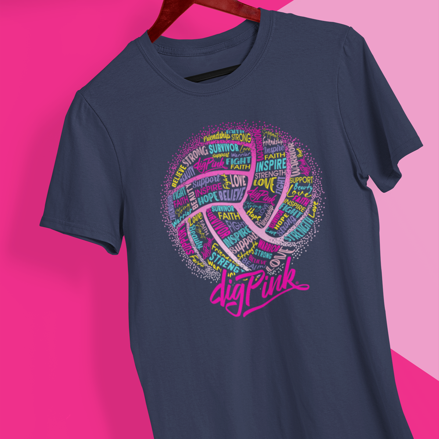 Dig Pink® Inspirational "Words" Unisex Heavy Cotton Tee